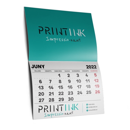 Calendari Paret Grapat i Plegat
